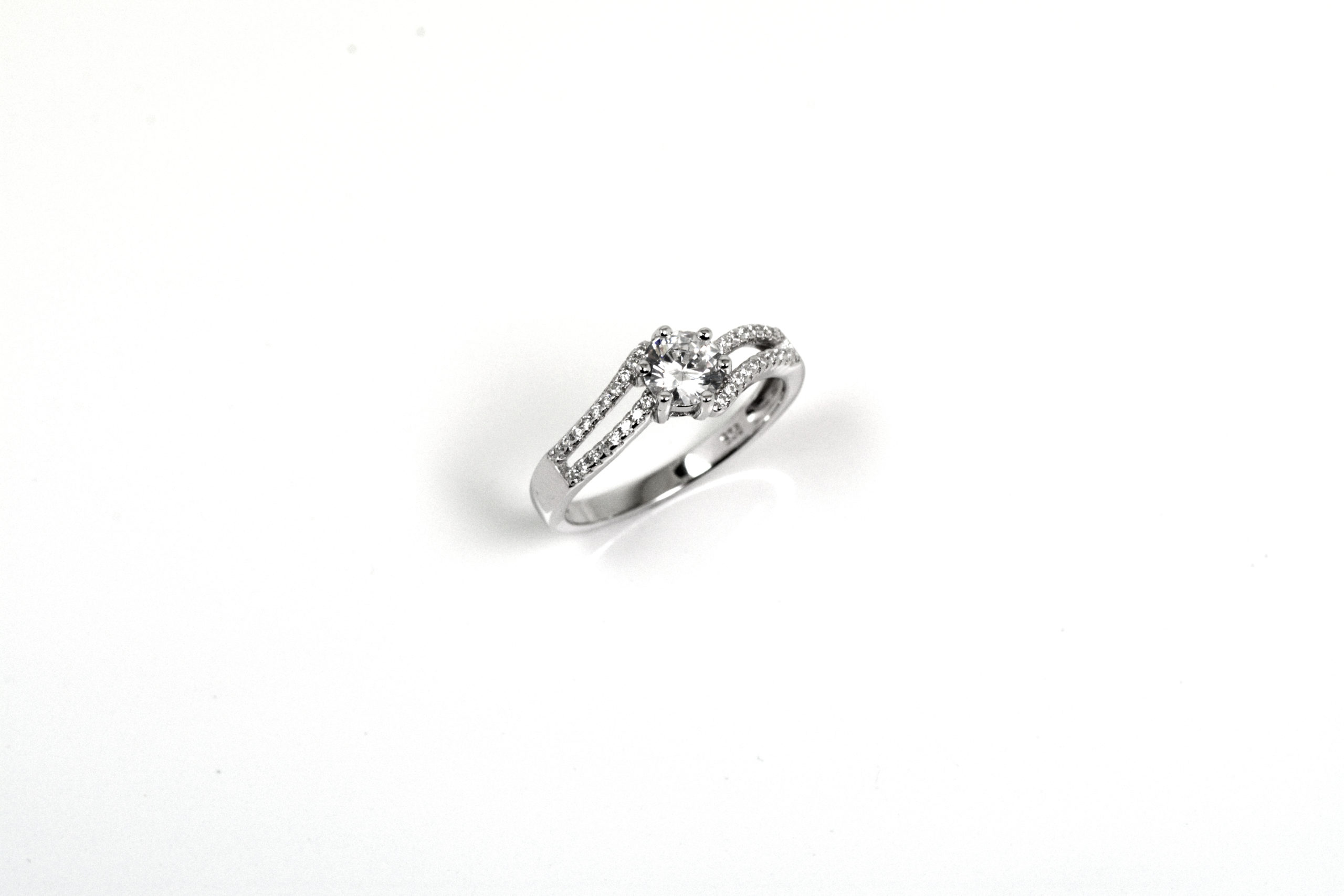 Bague En Argent 925 Avec Zirconias Et Monnaies - Taille 14 (17,3 Mm) - Occasion Très Bon état