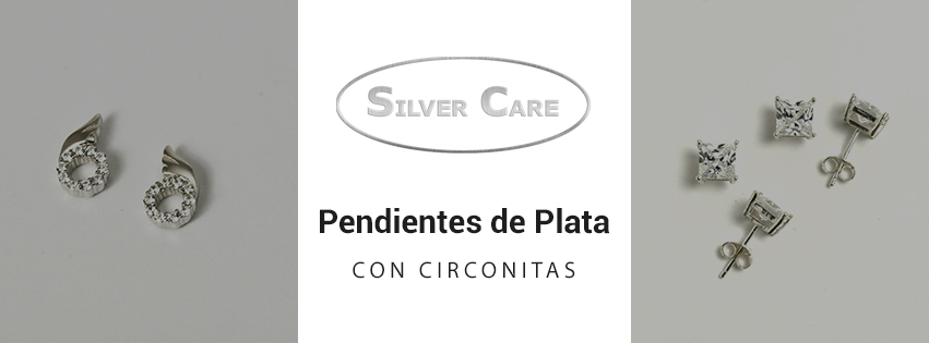 pendientes de plata con circonitas